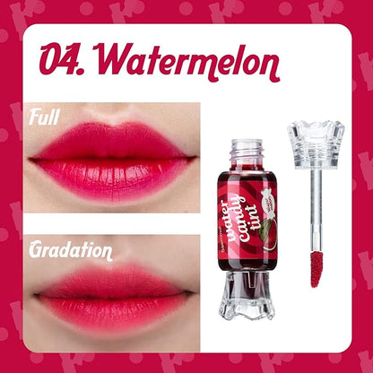 THESAEM Saemmul Water Candy Tint #5 Watermelon - High Pigment Long Lasting Lip Stain Juicy Fruity Vivid Colors – Transfer Proof, Weightless & Smudge Proof, 0.3 fl.oz.