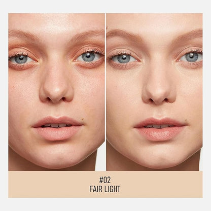 KYDA Mineral Powder Foundation, SPF 35, Lightweight Loose Powder Foundation, Skin-improving Mineral Foundation, Buildable Coverage, Natural Glow Base Makeup, 0.28 oz, Fair Light