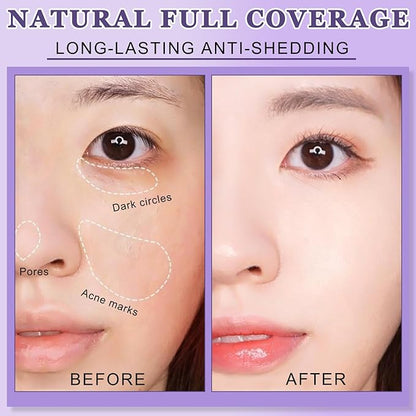 2pcs All Over Complexion Perfector,Waterproof Body Makeup,Body Coverage Perfector,Waterproof Leg,Body Makeup，Tattoo Cover Up Makeup,Long Last Body Foundation