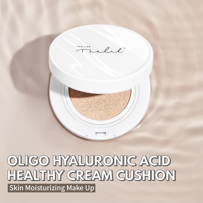 BLANC DOUX Oligo Hyaluronic Acid Healthy Cream Cushion (02 Beige), Sleek, Portable, and Functional Makeup to Protect and Keep Your Skin Moisturized
