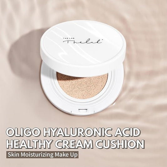 BLANC DOUX Oligo Hyaluronic Acid Healthy Cream Cushion (02 Beige), Sleek, Portable, and Functional Makeup to Protect and Keep Your Skin Moisturized