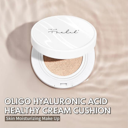 BLANC DOUX Oligo Hyaluronic Acid Healthy Cream Cushion (01 Ivory), Sleek, Portable, and Functional Makeup to Protect and Keep Your Skin Moisturized