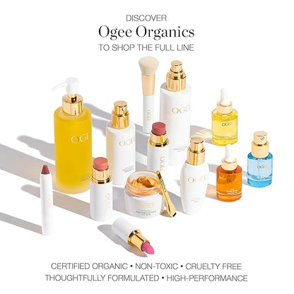 Ogee Sculpted Face Stick (CARNELIAN - SHEER LUMINOUS CORAL) Certified Organic Blush Stick - Multi-Use Cream Blush & Highlighter