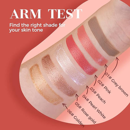 Blush Beauty Wand, Liquid Face Blusher Stick with Cushion Applicator, Long Lasting Smooth Natural Matte Finish, Lightweight Blendable Super Silky Cream Blush Stick (02# Blush)