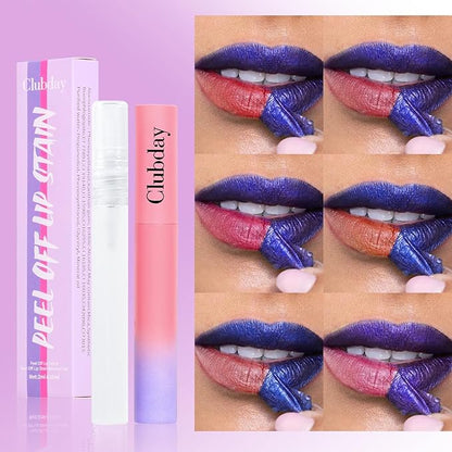 6PC Matte Lip Stain, Peel Off Lip Tint, Lip Tattoo, High Pigmented Tear-off Lip Gloss, Moisturizing Hydrating Liquid Lipsticks Set, No-Sticky Lip Balm Oil, Lip Care for All Skin Tones, 176