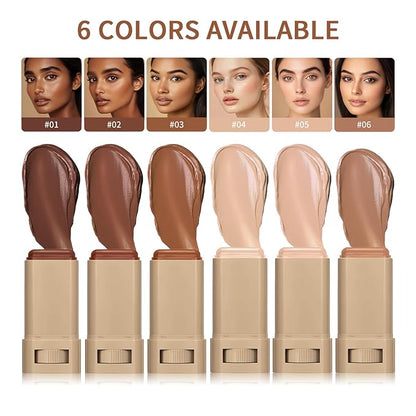 Beauty Balm Serum Boosted Skin Tint – Hydrating Tinted Moisturizer, Lightweight Solid Tinted Foundation Stick for Flawless, Sheer to Medium Coverage, Radiant & Dewy Finish, All-Day Wear (4#, 1)