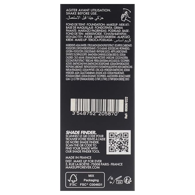 HD Skin Hydra Glow - 2N22 Nude by Make Up For Ever for Women - 1 oz Foundation