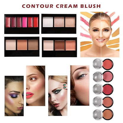 All in One Makeup Kit for Teens, 106 Pcs Professional Kit, Include Eyeshadow Palette, Lipstick Set, Concealer, Foundation, Lipgloss, Makeup Brush (Red)
