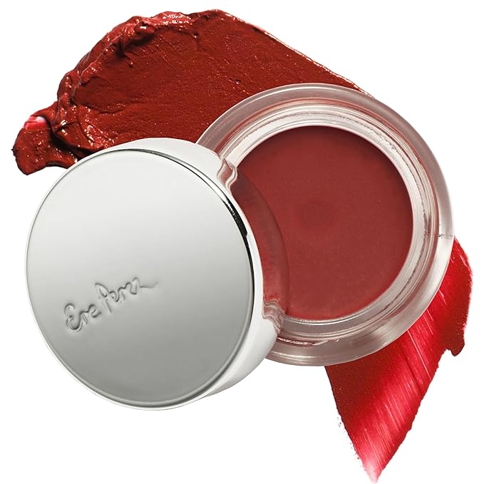 Ere Perez - Natural Carrot Color Pot | For Lips + Cheeks | Buildable, Blendable, Creamy, Vibrant, Satin Finish | Cacao Butter, Avocado + Castor Seed Oil | Vegan, Cruelty-Free, Clean Beauty (Happy)