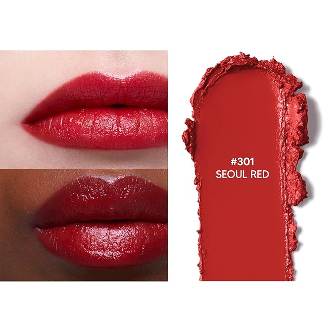 HERA Airy Blurring Powdered Primer and Rouge Classy Lipstick #301 SEOUL RED