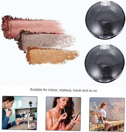 8pcs Eye Shadow Blank Empty Case - DIY Makeup Palette With Pans for Blush and Eyeshadow - Mini Plastic Travel Box With Cover