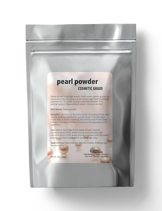 Pure Pearl Powder DIY Cosmetic Grade Pearl Powder For Face, Making Face Mask, Cream And Lotion (4 Ounce / 113 gram)