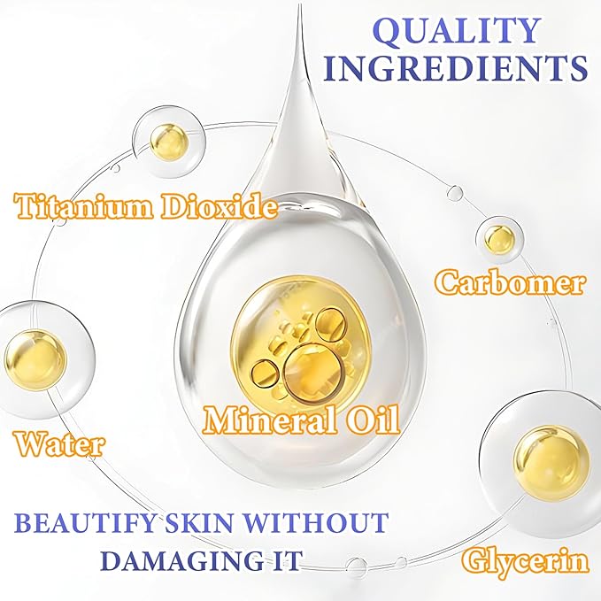 2PCS Color Changing Foundation,Full Coverage Flawless Non-greasy Liquid Foundation Set with Makeup Brush and Makeup Sponge,Suitable for All Skin Types A