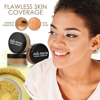 Bellaterra Cosmetics Mineral Powder Foundation, Matte, Maple, 9 Grams