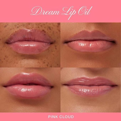 Summer Fridays Dream Lip Oil - Tinted Lip Oil with Moisturizing Sheer Coverage, High-Shine and Deep Hydration - Non-Sticky Formula for Long-Lasting Softness - Pink Cloud (0.15 Oz)