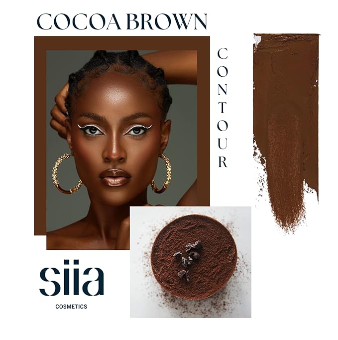 Duo Face Sculpting Contour Bronzer Stick, Dual-Use Applicator for Perfect Sculpt & Blend, Natural Finish, .32 Ounce (Cocoa Brown)
