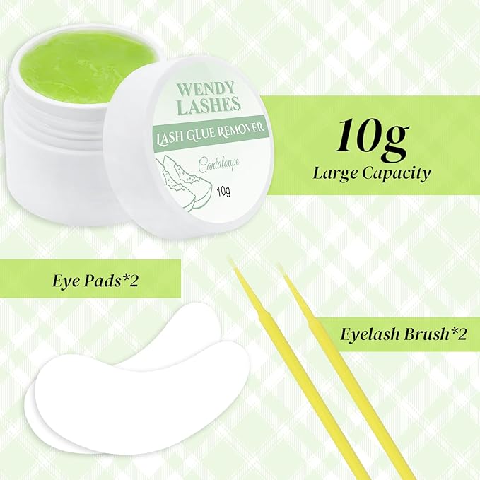 Eyelash Extension Remover Lash Remover for Lash Extensions Low Irritation Eyelash Glue Remover Professional Salon Eyelash Adhesive Remover(10g)