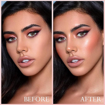 Boobeen Cream Blush Stick for Cheek and Lips, Soft and Blendable Natural Flush, Long-Lasting Dewy Blusher Makeup, Multi-Use Blush, Buildable Glow for Face