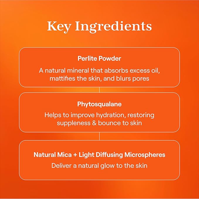 Live Tinted Hueskin Brightening Core Setting Powder - Hydrating, Shine Control Blurring Setting Powder Formulated with Hydrating Phytosqualane For A Natural Soft Matte Finish - Deep Shade