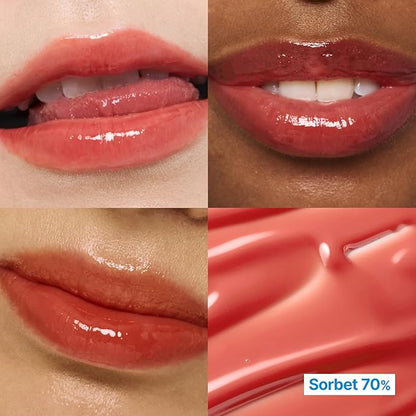 3D Voluming Gloss 70% (Rich) | Sorbet 70% l High Shine, Non-Sticky Lip Gloss for Makeup | Long-Lasting, Moisturizing Gel Formula | 30%, 70% Pigment Options | 5.3g