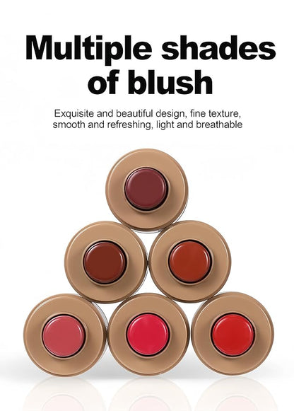 MAEPEOR Matte Blush Stick Creamy Natural Looking Finish Face Blush Long-Lasting Lightweight Buildable Blushes Stick for Cheeks (Color H01)