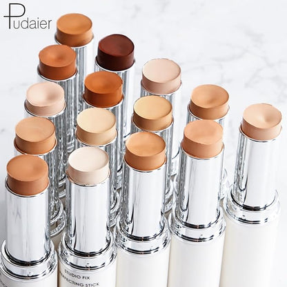 Matte Foundation & Concealer Stick - Multi-use Face Makeup, Full Coverage Complexion, Long Lasting & Waterproof Foundation for Natural & Flawless Makeup