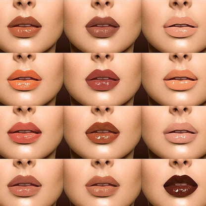 Juvia's Place Coffee Shop Lip Gloss - Butterscotch - Hydrating Butter Lip Gloss for Women, Long-Lasting Shine, Moisturizing Glass-like Finish, Plumping Non-sticky Lip Gloss, Suitable for every vibe