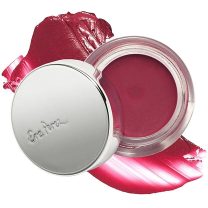Ere Perez - Natural Carrot Color Pot | For Lips + Cheeks | Buildable, Blendable, Creamy, Vibrant, Satin Finish | Cacao Butter, Avocado + Castor Seed Oil | Vegan, Cruelty-Free, Clean Beauty (Holy)