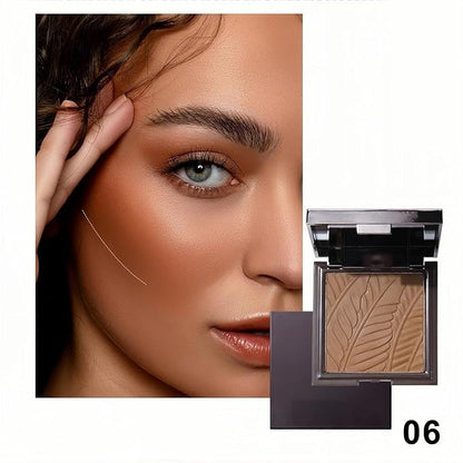 Face Sculpting Contour Palette 6 Colors Smooth Cream Matte Contour Pressed Powder Lightweight and Easy to Blend Contour Makeup (Color 06)