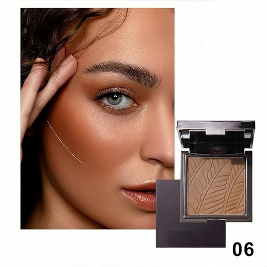 Face Sculpting Contour Palette 6 Colors Smooth Cream Matte Contour Pressed Powder Lightweight and Easy to Blend Contour Makeup (Color 06)