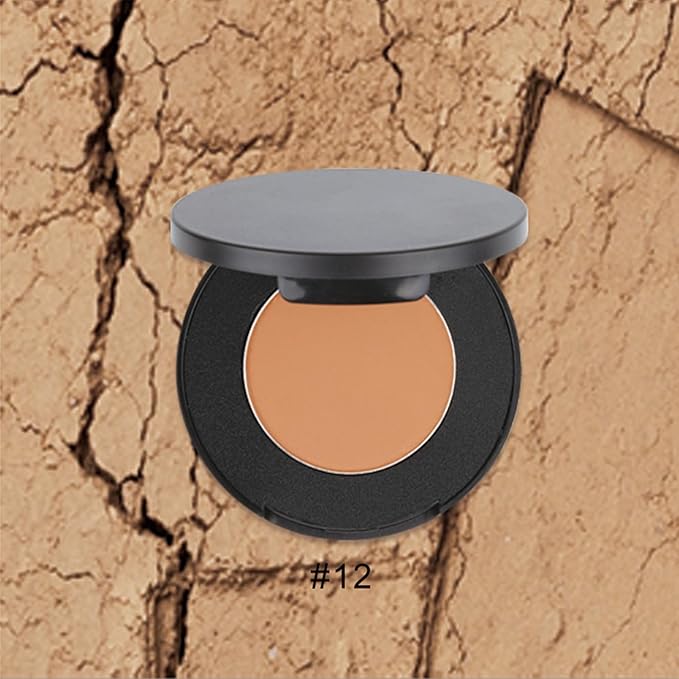 Flawless Pressed Powder, Setting Powder Makeup, Longwear Face Powder Foundation, Smooth Complexion, Portable Compact Long-Lasting Matte Finish 12