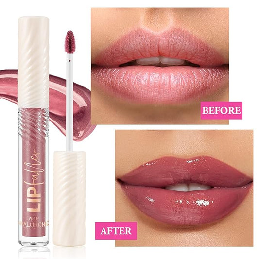 Glitter Lip Gloss, Clear Lip Glow Gloss, Hydrating And Moisturizing, Lip Gloss For Women With High Shiny Finish