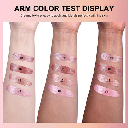 Miracle Lip & Glow Cream Blush Balm with Vitamin E, Beauty Cream Blush Create Lightweight & Shimmer Finish