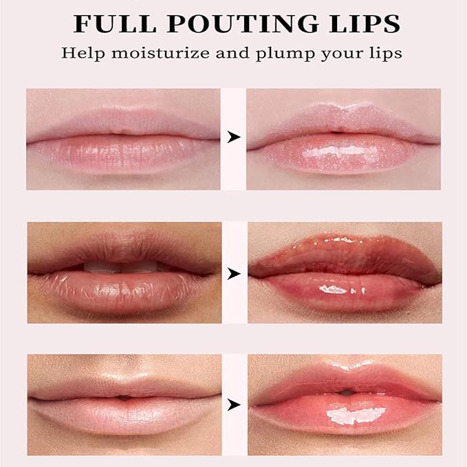 5 Color Glossy Lip Butter Gloss,Moisturizing Non-stick Cup Liquid Lip Gloss,Natural Plumping Lip Tint,Mirror Toot Lip Gloss for Women (5 Colors/Set, A)