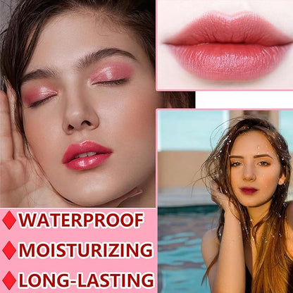 6 Colors Lip Tint Stain Set,Mini Velvet Lip Tint Watery Lip Stain Long Lasting Waterproof Moisturizing Lip & Cheek Tint,Hydrating,Natural Glossy Liquid Lipstick Lip Gloss Kits for Women (Set D)