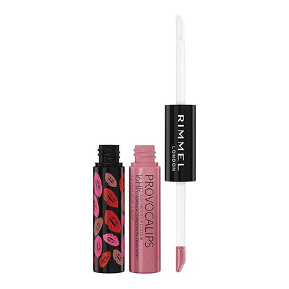 Rimmel London Provocalips 16hr Kiss-Proof Lip Color Bundle - 430 Wish Upon A Berry & 750 Heart Breaker, .14 fl.oz. Each