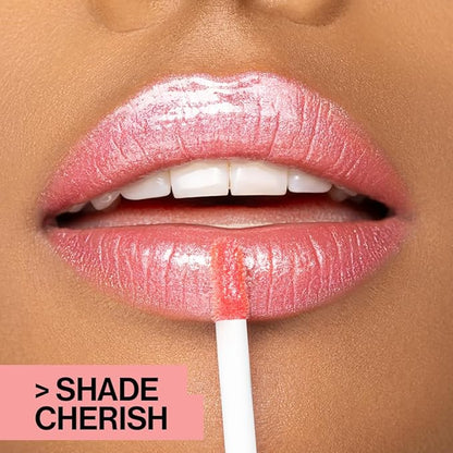 wet n wild MegaSlicks Lip Gloss, Ultra-Glossy, Vitamin-E Enriched, Ultra-Gloss High Shine Moisturizing, Cruelty-Free & Vegan - Snuggle Sesh