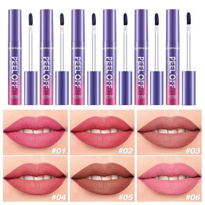Jolilab Quick Lip Stain Peel Off,Wipe Off,Waterproof,Transfer proof,Highly Pigmented,Ultra Long Lasting Peel Off Lip Makeup With Matte finish for All-day Wear.（#04 Bright Coral）