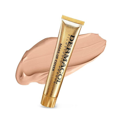 Dermacol - Mini Full Coverage Foundation 13g, Liquid Makeup Matte Foundation with SPF 30, Waterproof Foundation for Oily Skin, Acne, & Under Eye Bags, Long-Lasting Makeup Products Shade- 221