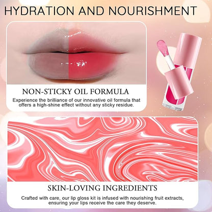 MOCIKE DIY Lip Gloss Making kit for Girl Gifts - 26 PCS DIY Lip Gloss kit Make Your Own Lip Gloss