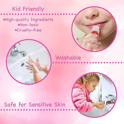 Expressions 8pc Lip Gloss Set - Flavored Lip Gloss Tubes, Non-Toxic & Kid-Friendly, Fruit Flavors, Valentine's Day Gifts for Kids