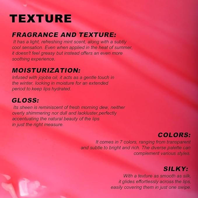 YOUNG VISION Lip Glow Oil, Lip Gloss with Jojoba Seed Oil, Moisturing and Plumping,0.20 fl oz(Pack of 1)