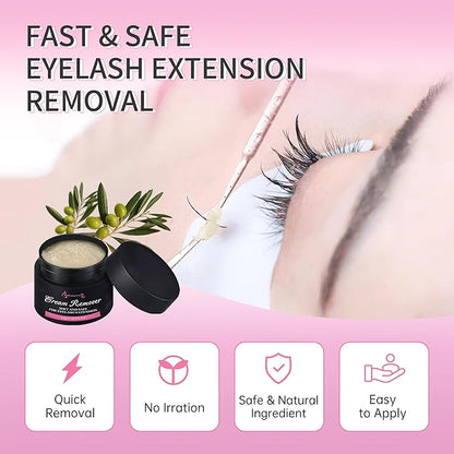 Beauty7 Eyelash Extensions Remover Cream 15g Safe Adhesive Bonder Eyelashes Glue Remover Fast Dissolution Low Irritation Eyelash Extension Supplies