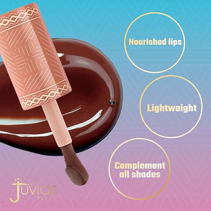 Juvia's Place Nubian Earth Lip Reflect Lip Gloss Meroe - Non-sticky Lip Makeup, Hydrating Lip Gloss, Tinted Lip Gloss, Shine & Glow Lip Makeup, Beauty & Personal Care Products for Lips