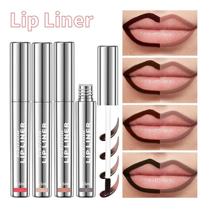 Peel Off Lip Liner Stain - Long-Lasting, Smudge-Proof, Waterproof Nude Matte Lip Tint, Non-Fading Peel Off Lip Color, Effortless Precision & Full Coverage, Vegan & Cruelty-Free, #1 Rose Pink