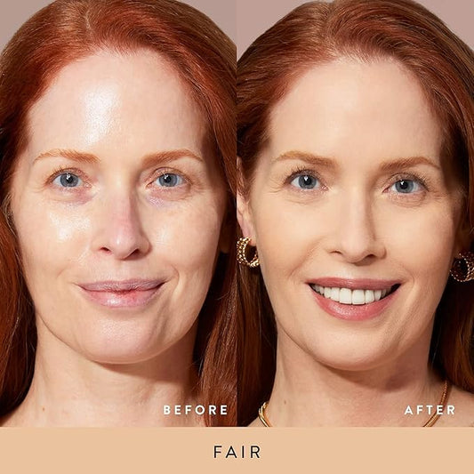 LAURA GELLER NEW YORK Baked Starter Kit - Full Coverage: Double Take Powder Foundation, Fair and Best of the Best Face Palette and Retractable Angled Kabuki Brush