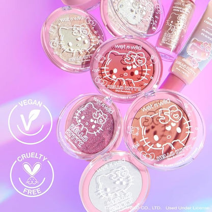 wet n wild Hello Kitty Ombre Blush, Buildable, Blendable Customizable Color, New Gradient Formula, Cruelty-Free & Vegan - Mellow Cloud