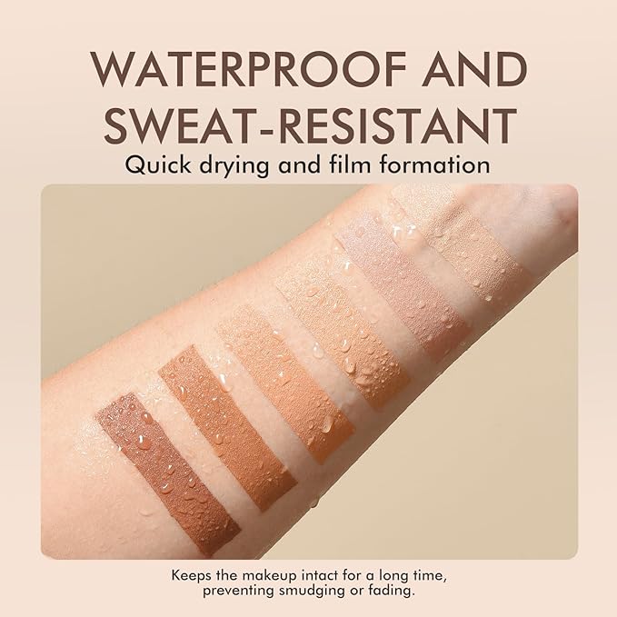 YOUNG VISION Water-Based Liquid Foundation – Full Coverage, Lightweight Makeup for Oily and Combination Skin, Natural Matte Finish, Waterproof and Sweat-Resistant,1.35 fl oz