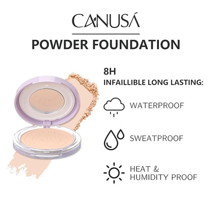 POWDER FOUNDATION soft-focus formula, fine pores, and long-las ting, makeup setting (A, ONE SIZE)