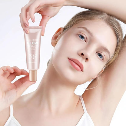 Boobeen Liquid Foundation Makeup, Waterproof Dewy Foundation With Slight Shimmer, Illuminator Highlighter, Luminous Silk Foundation To Enhance Skin Natural Glow